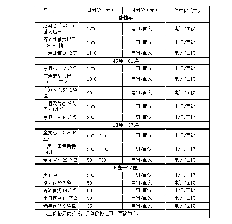 年底鄭州租賃大巴車費用需要多少？